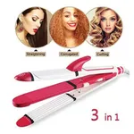 Kemei KM-1213 3 in 1 Professional Hair Straightener and Hair Curler – Thumbnail 2