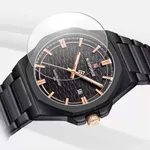 NAVIFORCE NF9245 Steel Strap Polygonal Design Analog Men's Watch – Dial Color: Black, Strap Color: Black – Thumbnail 3