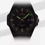 NAVIFORCE NF9245 Steel Strap Polygonal Design Analog Men's Watch – Dial Color: Black, Strap Color: Black – Thumbnail 4