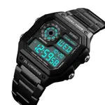 SKMEI 1335 Digital Multifunctional Stainless Steel Sporty Men's Watch – Dial Color: Black, Strap Color: Black – Thumbnail 3