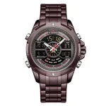 NAVIFORCE NF9170 Stainless Steel Dual Time Men's Watch – Dial Color: Rose, Strap Color: Rose – Thumbnail 1