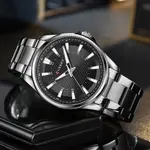 Curren 8424 Luxury Stainless Steel Quartz Casual Fashion Men's Watch – Dial Color: Black, Strap Color: Silver – Thumbnail 5
