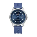 Naviforce 9248T Lightweight Comfortable Silicone Band Simple Sports Men's Watch – Dial Color: Blue, Strap Color: Blue – Thumbnail 1