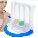 3-Ball Deep Breathing Exerciser Lung Deep Breath Trainer Incentive – Color: Blue – Thumbnail 2