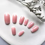 24pcs Wearable press on nails stylish pattern Design & Glue Artificial nails – Thumbnail 2