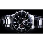 Casio EFV-570D-1AVUDF Edifice Stainless Steel Water Resistant Chronograph Analogue Men's Watch – Dial Color: Black, Strap Color: Silver – Thumbnail 3