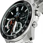Casio EFV-570D-1AVUDF Edifice Stainless Steel Water Resistant Chronograph Analogue Men's Watch – Dial Color: Black, Strap Color: Silver – Thumbnail 2