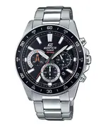 Casio EFV-570D-1AVUDF Edifice Stainless Steel Water Resistant Chronograph Analogue Men's Watch – Dial Color: Black, Strap Color: Silver – Thumbnail 1
