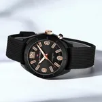 NAVIFORCE NF7103 Sports Waterproof Led Women's Watch  – Dial Color: Black, Strap Color: Black – Thumbnail 4
