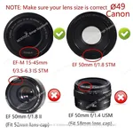 Canon 49 Lens Cap For Canon 50mm F/1.8 STM Lens – Thumbnail 4
