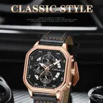 CRRJU 2287 Fusion Of Minimalist Style & Timeless Elegance Steel Analog Quartz Men Watch – Dial Color: Rose Gold, Strap Color: Black – Thumbnail 2