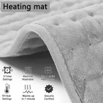 30x60cm Electric Heating Pad Therapy Warmer Mat Neck Shoulder Back Pain Relief – Thumbnail 3