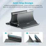 MOMAX KH17 Arch Gravity Auto Locking Laptop Stand Holder Storage Dock – Thumbnail 5