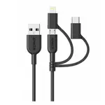 Anker PowerLine II Universal Charging with  3-in-1 Cable – 3ft Durable Cord – Thumbnail 1