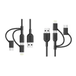 Anker PowerLine II Universal Charging with  3-in-1 Cable – 3ft Durable Cord – Thumbnail 2