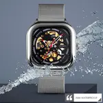 SKMEI 9184 Automatic Mechanical Stainless Steel Men's Watch – Dial Color: Black, Strap Color: Silver – Thumbnail 3