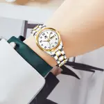 OLEVS 5567 Royal Stainless Steel Waterproof Chronograph Couple's Watch with Luminous – Dial Color: White, Strap Color: White Gold – Thumbnail 6