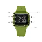 NAVIFORCE NF7101 Casual Sports Electronic Women's Watch  – Dial Color: Green, Strap Color: Green  – Thumbnail 4