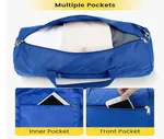 Vorspack 20 Inches Foldable & Lightweight Gym Bag for Men – Color: Blue – Thumbnail 3