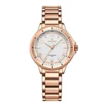 NAVIFORCE NF5021 Water Resistant Stainless Steel Quartz Women's Watch – Dial Color: White, Strap Color: Rose – Thumbnail 1