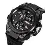 SKMEI 2031 Sport Chronograph Waterproof Men's Watch  – Dial Color: Black, Strap Color: Black – Thumbnail 2