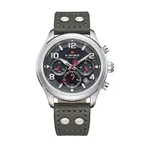 NAVIFORCE NF1006 Solar-Powered Movement Luminous Men Watch – Dial Color: Grey, Strap Color: Grey – Thumbnail 1