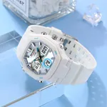 SKMEI 2389 Fashion Analog Digital Function Sport Men's Watch – Dial Color: Grey, Strap Color: White – Thumbnail 3