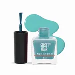 Street Wear Long Lasting Nail Enamel Aquatic Blue Nail Polish – Thumbnail 1