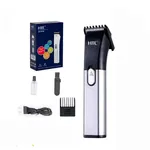 HTC AT-1107B Hair Trimmer Men Clipper USB Rechargeable Beard Trimmer – Color: Silver – Thumbnail 1
