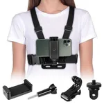 Action Camera Mount with Phone Holder Action camera chest mount – Thumbnail 1