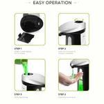 Automatic Sensor soap & Sanitizer Dispenser Touch-free Kitchen Bathroom 400ml – Thumbnail 3
