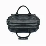 100% Genuine Cow Leather Corporate Briefcase Bag with More Space Office Bag – Color: Black – Thumbnail 5