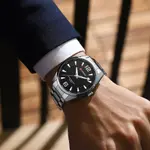 Curren 8434 Stainless Steel Analog Simple Classic Men's Watch – Dial Color: Black, Strap Color: Silver – Thumbnail 3