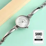 Skmei 1409 Fashion Casual Women Quartz Simple Dress Waterproof Alloy Strap Wristwatch – Dial Color: White, Strap Color: Silver – Thumbnail 3