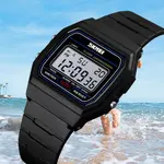 SKMEI 1460 Digital Waterproof Kid's Watch – Dial Color: Black, Strap Color: Black – Thumbnail 3