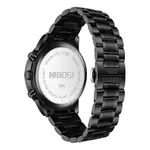 Nibosi 2568 Stainless Steel Multifunctional Chronograph classical Men's Watch – Dial Color: Orange, Strap Color: Black – Thumbnail 5