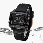 Naviforce NF7101 Silicone Strap Transparent Digital Fashion Female Wristwatch – Dial Color: Black, Strap Color: Black – Thumbnail 3