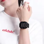 Naviforce NF7101 Silicone Strap Transparent Digital Fashion Female Wristwatch – Dial Color: Black, Strap Color: Black – Thumbnail 6