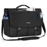RAINSMORE Water Resistant Casual Satchel Office Work Bag – Color: Black – Thumbnail 1