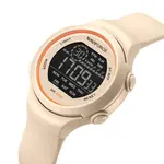Naviforce NF7119 Comfortable Silicone Strap Trendy Sport Fashion Digital Women's Watch – Dial Color: Beige, Strap Color: Beige – Thumbnail 2