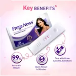 Prega News Get Sure Pregnancy Test kit Urine HCG Check 1Pcs – Thumbnail 2