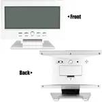 Digital table clock Voice Control LED Snooze Alarm Clock – Color: White – Thumbnail 3