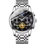 Nibosi 2507  Luxury Stainless Steel Waterproof Men's Watch – Dial Color: Brown, Strap Color: Silver – Thumbnail 1