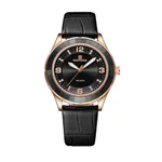 Naviforce NF5040 Genuine Leather Strap Quartz Analog Fashion Men’s Watch – Dial Color: Black, Strap Color: Black – Thumbnail 1