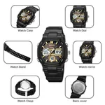 SKMEI 2389 Fashion Analog Digital Function Sport Men's Watch – Dial Color: Yellow, Strap Color: Black – Thumbnail 3