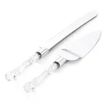 Stainless Steel Dicunoy 2 PCS Wedding Cake Knife and Server Set – Thumbnail 1