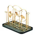6 Hook Metal & Plastic Glass Stand – Thumbnail 1