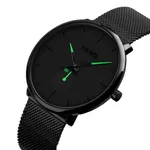 SKMEI 9185 Quartz 30M Waterproof  Men's Watch – Dial Color: Green, Strap Color: Black – Thumbnail 2