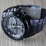 SKMEI 1016 Dual Time PU Leather Sporty Men's Watch – Dial Color: Black, Strap Color: Black – Thumbnail 3