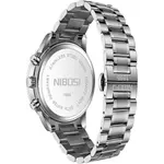 Nibosi 2568 Stainless Steel Multifunctional Chronograph classical Men's Watch – Dial Color: Blue, Strap Color: Silver – Thumbnail 5
